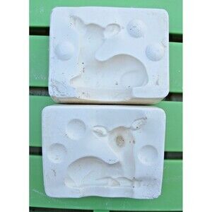 Kimple Vintage Small Deer Slip Mold Ez Pour #48
